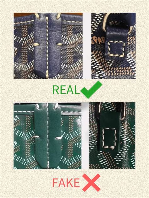 how to tell a fake goyard from a real one|inside goyard tote.